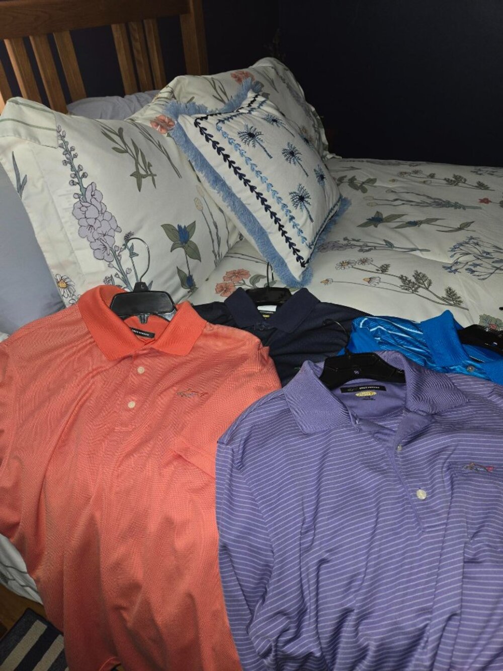 4 men's polo golf shirts - 3 Greg Norman and 1 PGA Tour